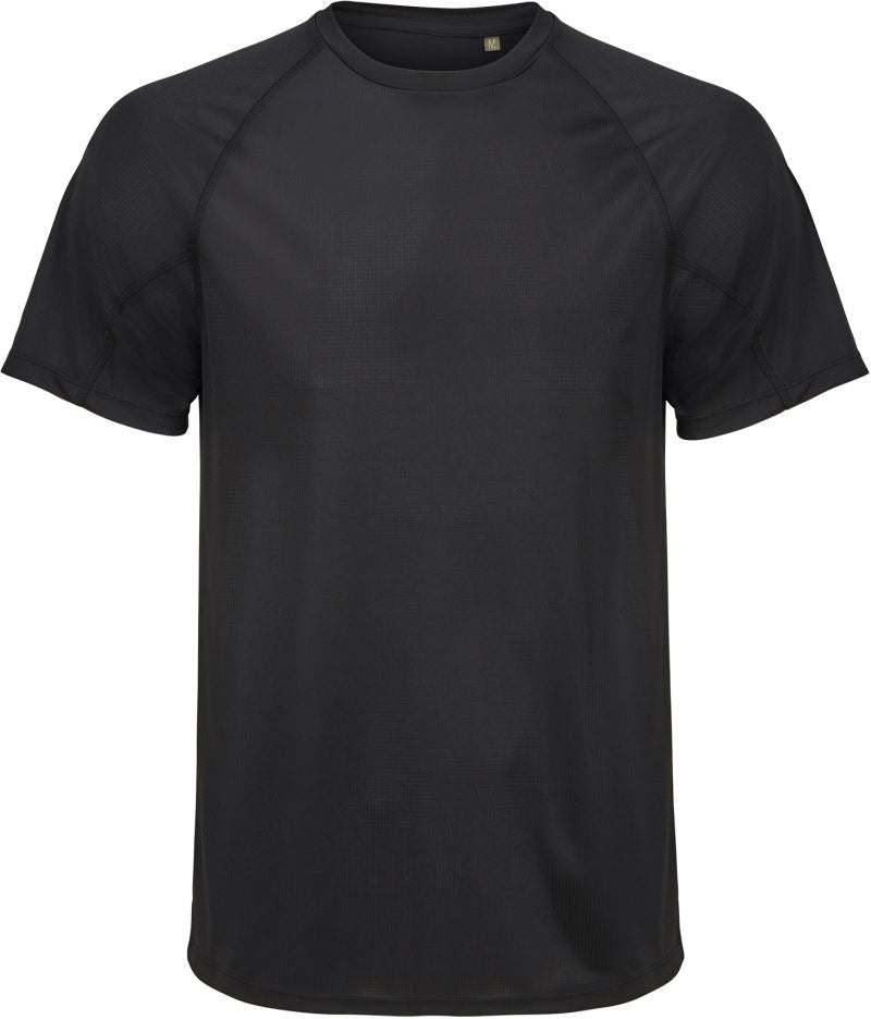 Moška Raglan Sport Shirt SOL's Collection – Črna