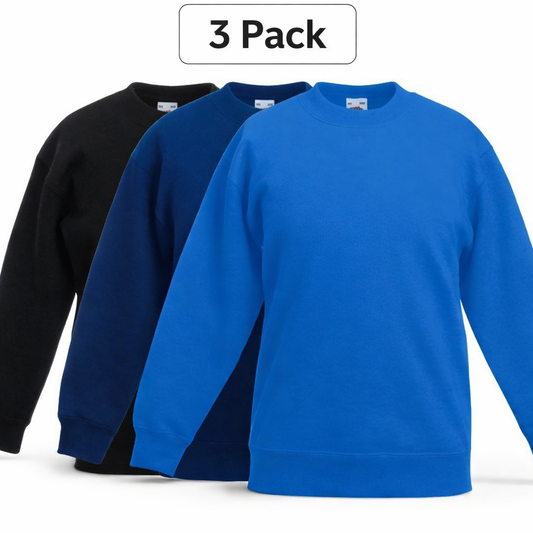 Fruit of the Loom Raglanpullover für Herren – 3-tlg