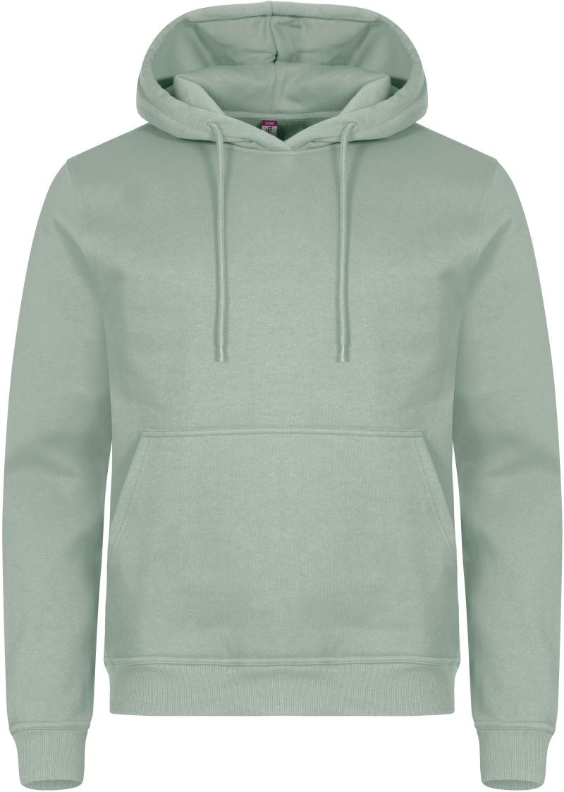 Unisex s kapuco pulover Clique – sage green