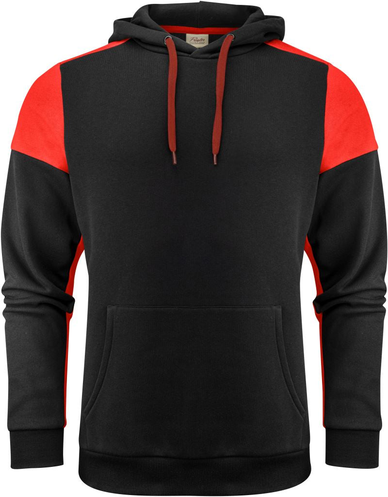 Unisex s kapuco pulover Printer – black/red