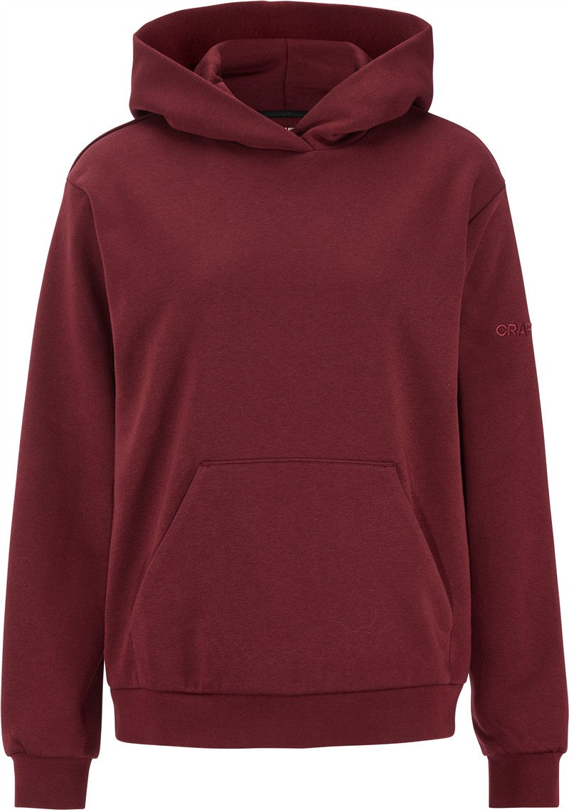Ženski pulover s kapuco Craft Corporate Community 2.0 Hoodie W - Kostanjevo rdeča