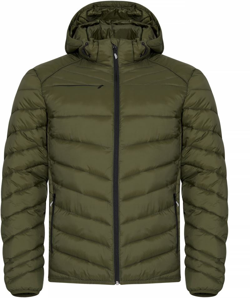 Moška Quilted jakna Clique – fog green