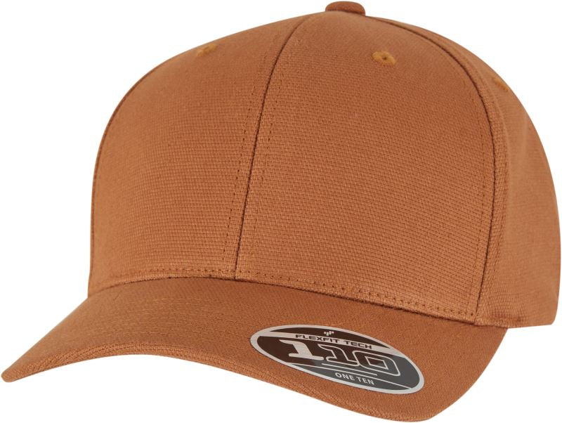 Unisex 6 Panel Snapback kapa "Curved" Flexfit – brown