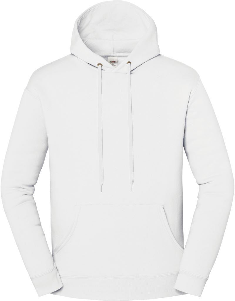 Unisex težji s kapuco pulover Fruit of the Loom – Bela