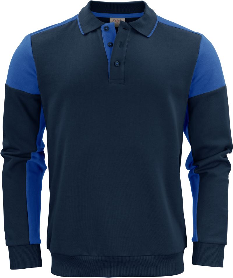 Unisex polo pulover Printer – navy/cobalt