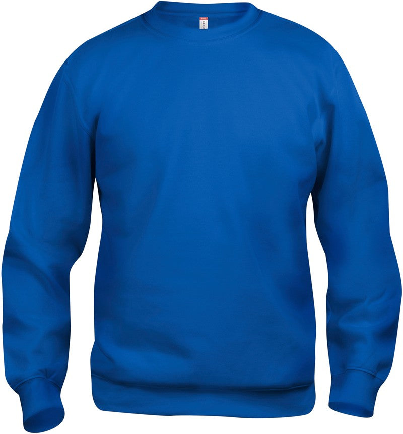Unisex pulover Clique Basic Roundneck - Kraljevsko modra