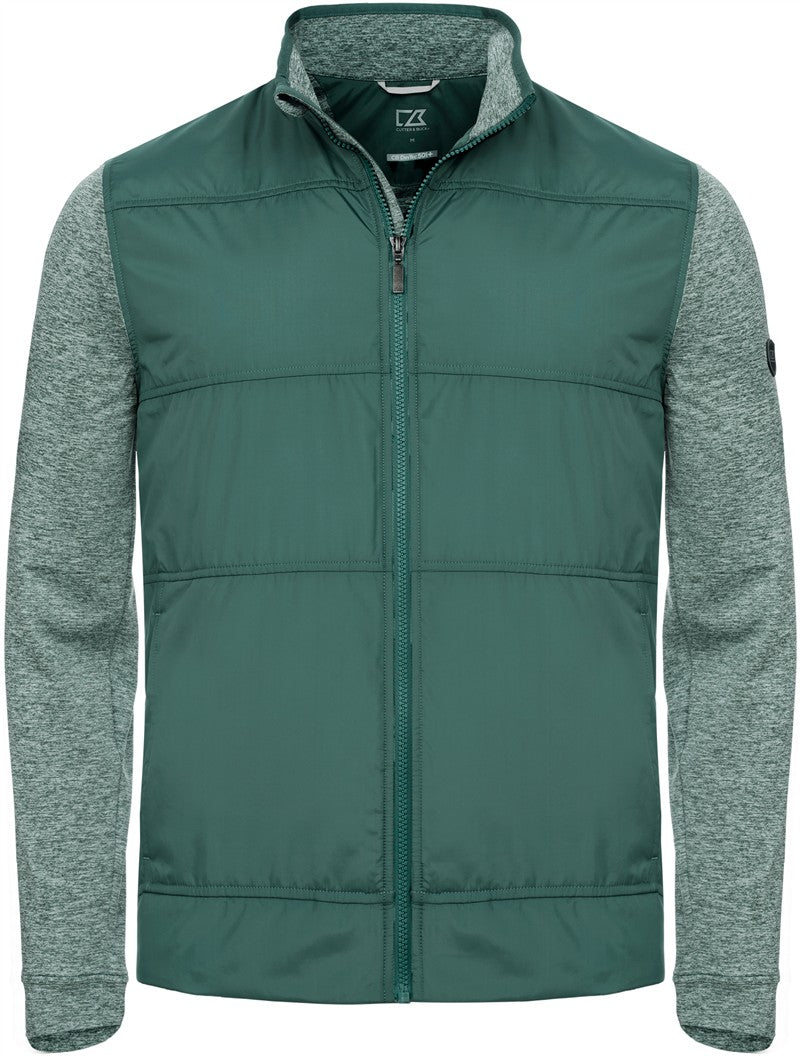Moška raztegljiva hibridna jakna Cutter & Buck Stealth Jacket Men - Borovo zelena