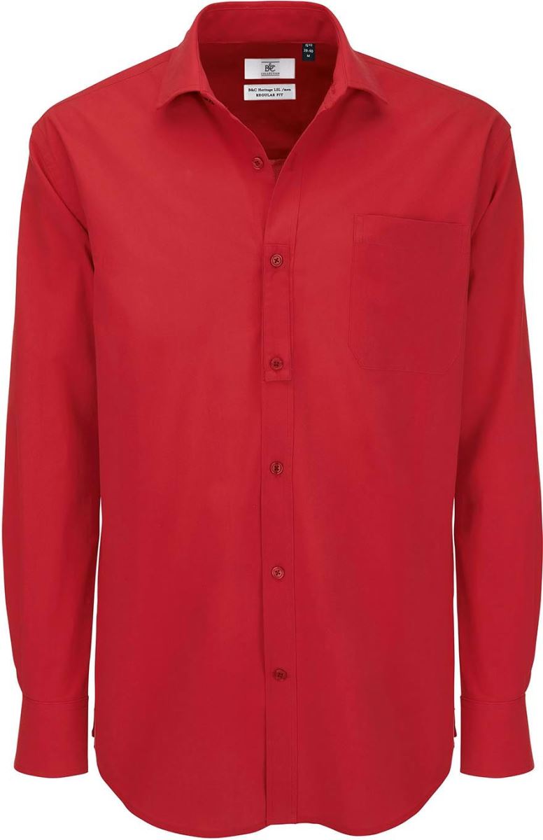 Moška Srajca Z Dolgimi Rokavi B&c | Heritage Lsl /men - oblekanadom