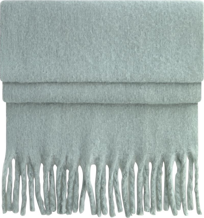 Mehek oversize šal Beechfield Fluffy B496R, barva Pudrasto zelena
