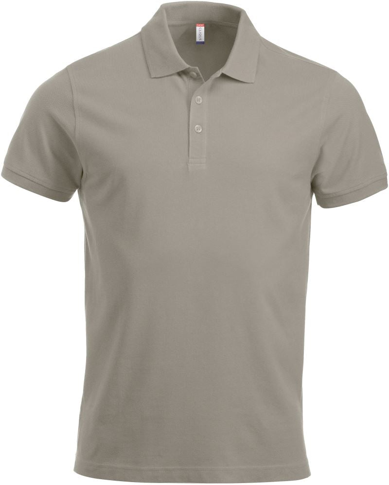 Moška težji Piqué polo Clique – silver