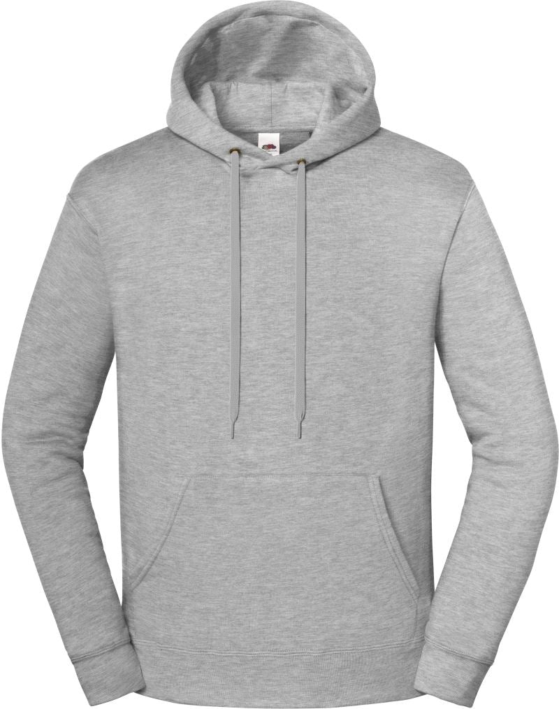 Unisex težji s kapuco pulover Fruit of the Loom – Atletsko melirana siva