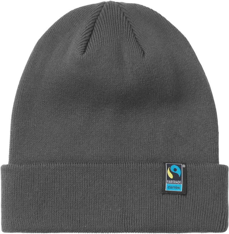 Organska Fairtrade kapa v nevtralni barvi, Neutral, beanie in slogovno zaščitno glavo za zimske dni.