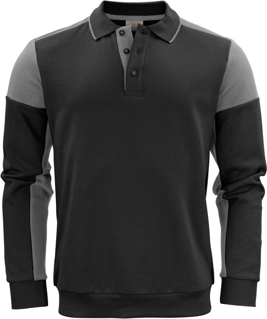 Unisex polo pulover Printer – black/anthracite