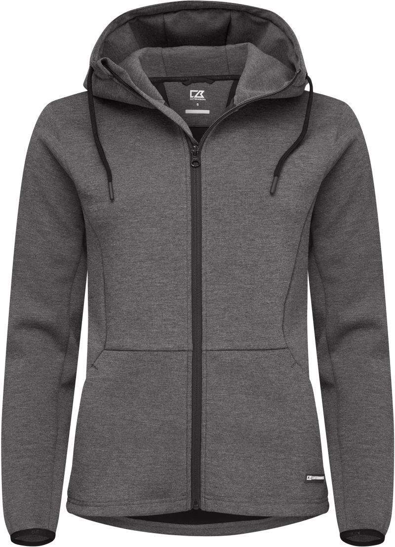 Ženska s kapuco jopica Cutter & Buck – anthracite melange