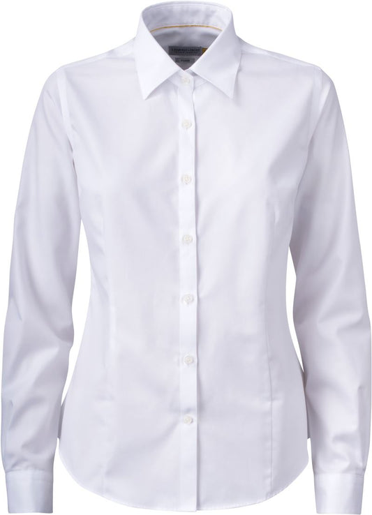 Ženski twill Blouse dolgi rokav J.Harvest & Frost – Bela