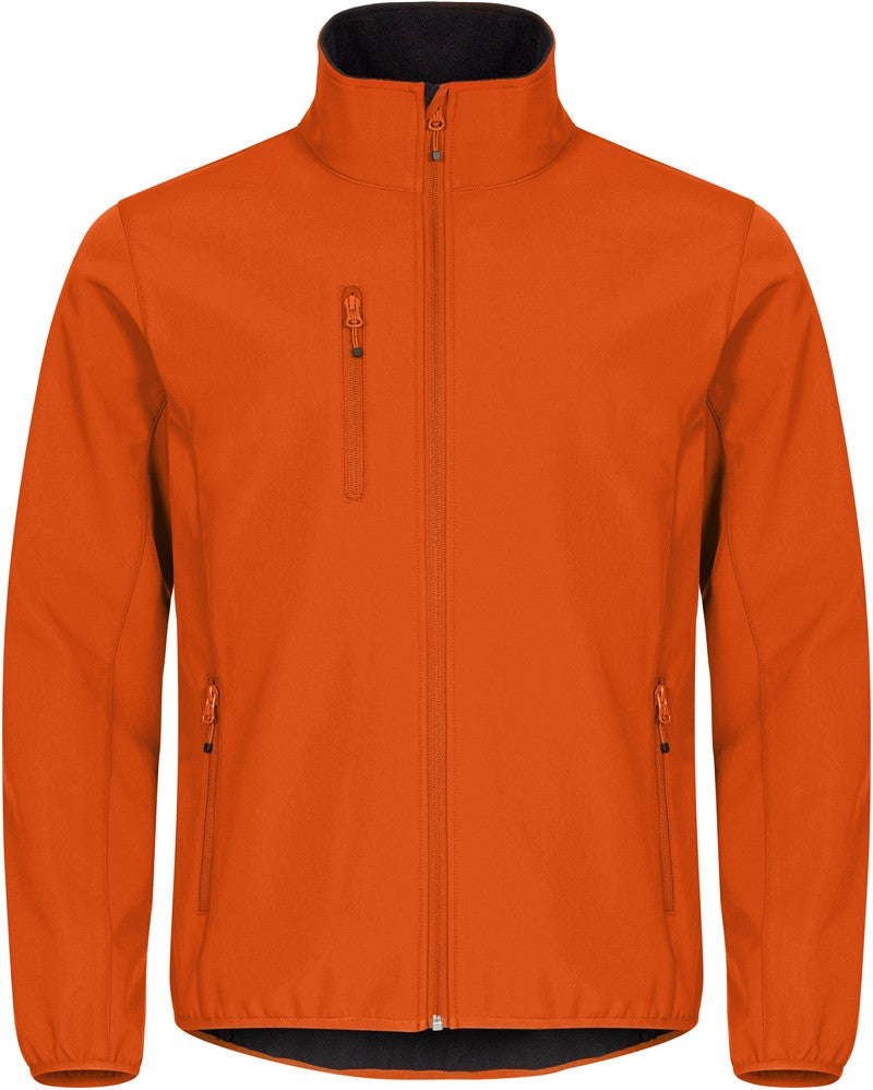 Moška trislojna softshell jakna Clique Classic Softshell Jkt M - Krvavo oranžna
