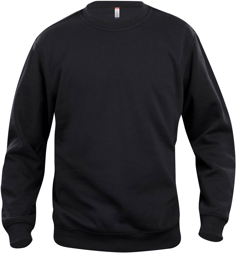 Unisex pulover Clique Basic Roundneck - Črna