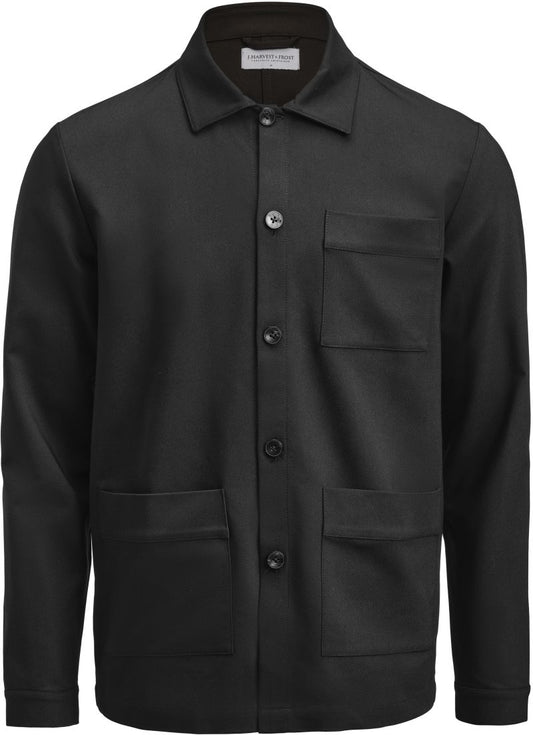 Unisex shirt jakna J.Harvest & Frost – Črna