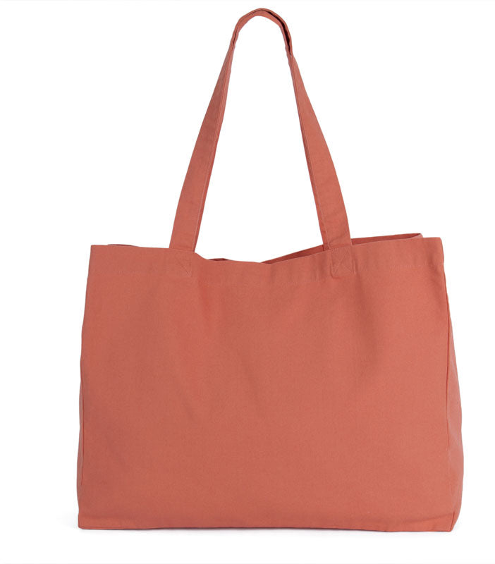Unisex large Bag KiMood – washed pink ochre