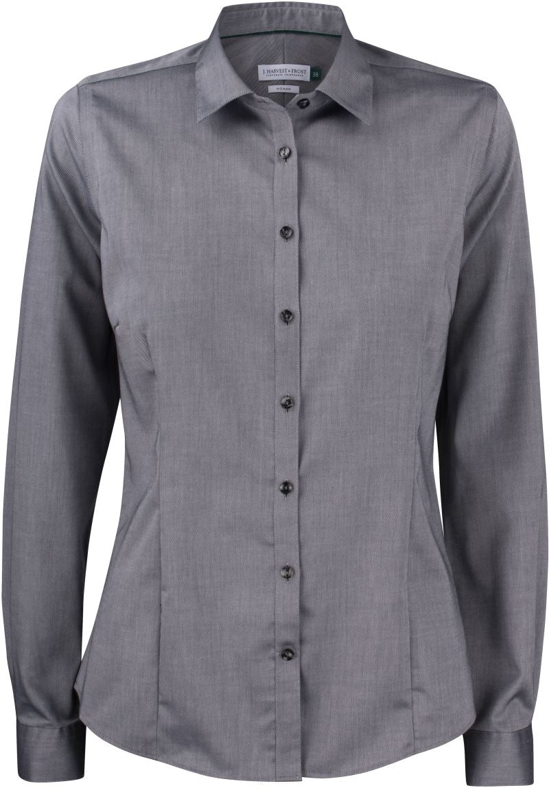 Ženski non-iron blouse dolgi rokav J.Harvest & Frost – grey