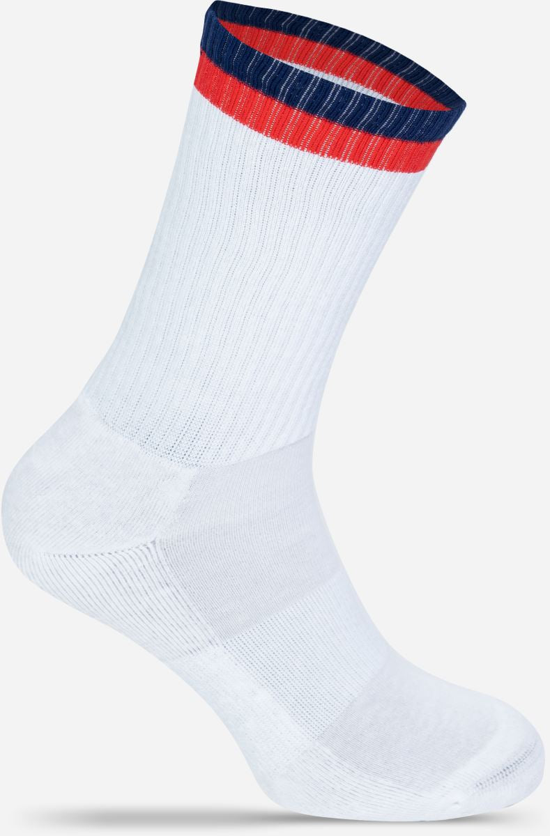 Unisex tennis Socks "Two Tone" Mr.Socks – white/navy/red