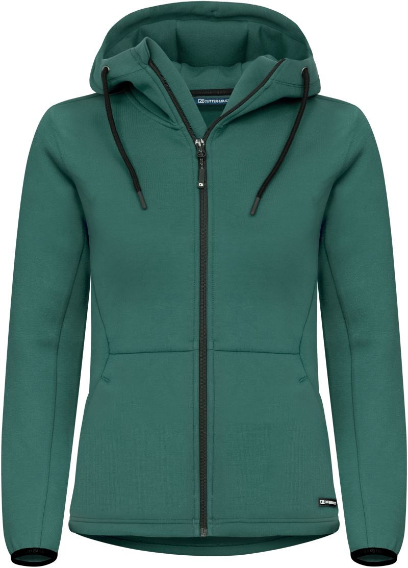 Ženska s kapuco jopica Cutter & Buck – pine green