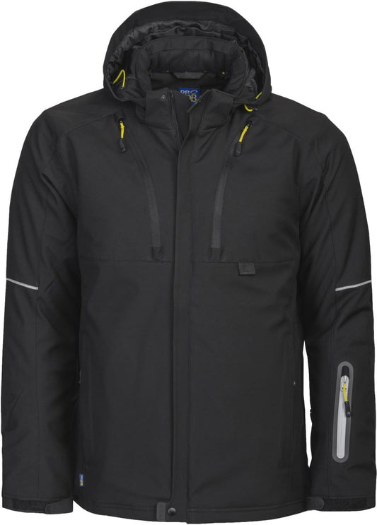 Unisex lined delovna oblačila softshell jakna Projob – Črna