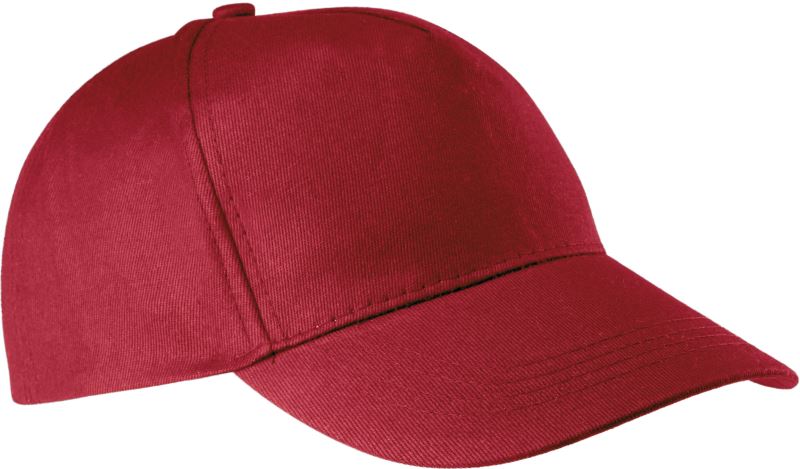 5-panelna bombažna kapa K-Up KP116, barva Bordo