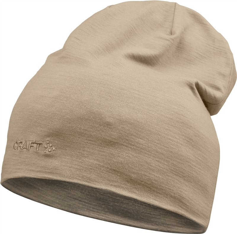 Pletena kapa iz merino volne Craft Corporate Essence Wool Hat - Sivo rjava