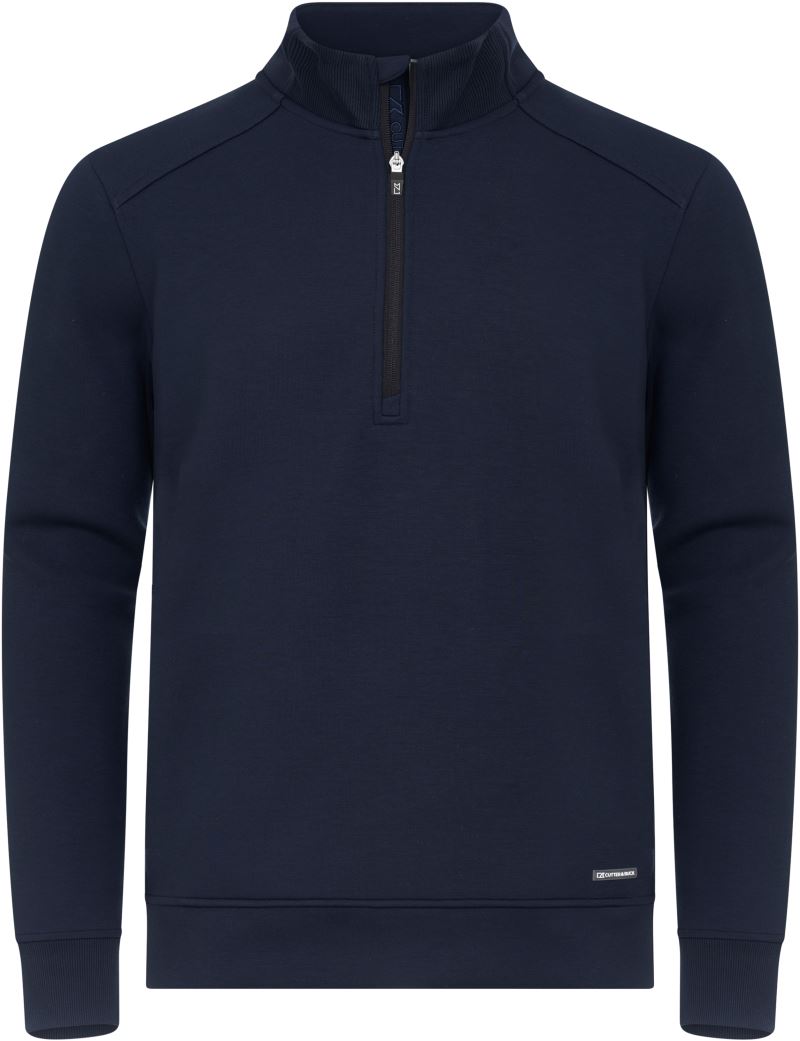 Moška pulover z 1/4 zadrgo Cutter & Buck – dark navy