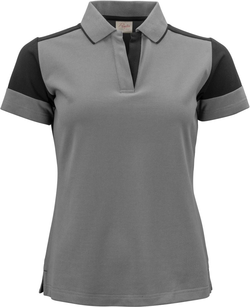 Ženski težji Ženska Piqué polo Printer – anthracite/black