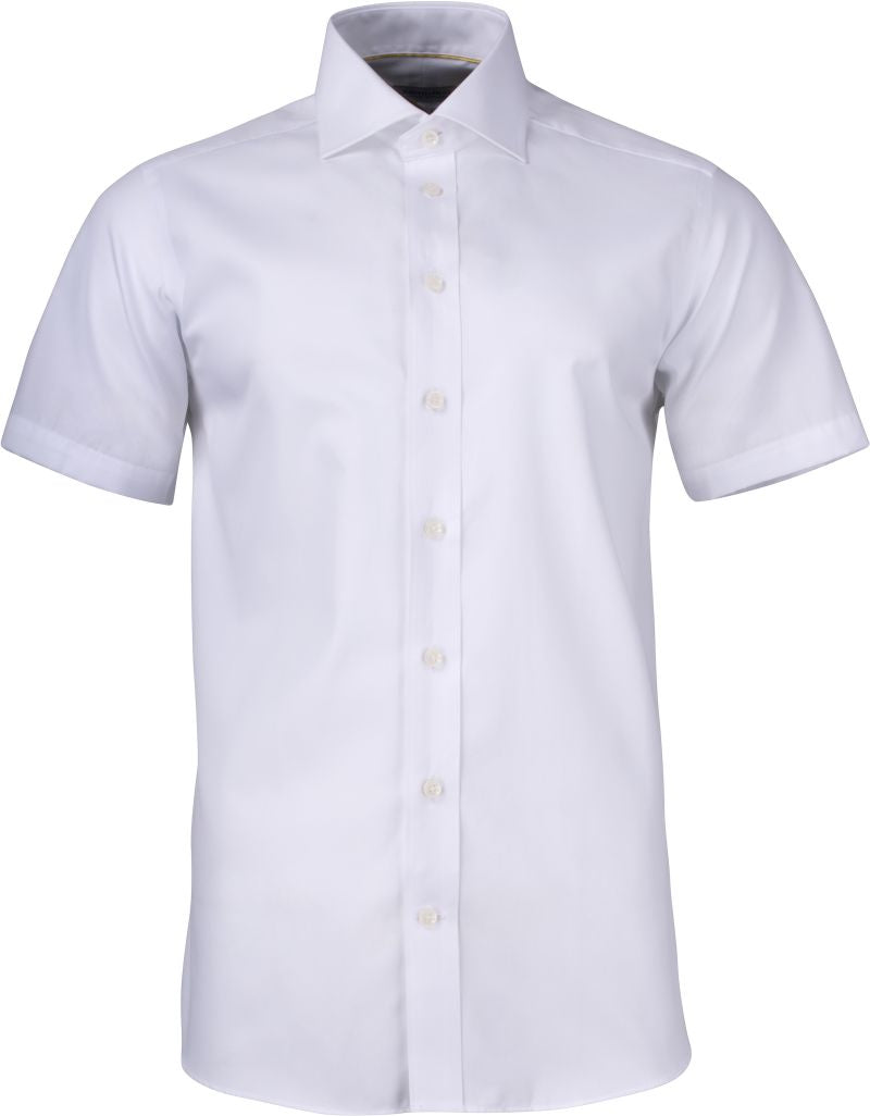 Moški twill Shirt kratek rokav J.Harvest & Frost – Bela