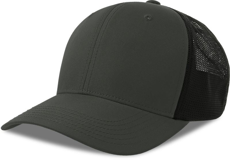 Unisex 6 Panel Trucker kapa Atlantis – dark grey/black