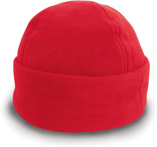 Topla flis kapa s širokim zavihkom Result Winter Essentials RC141X, mehka in udobna, primerno za zimske dni, Result Headwear.
