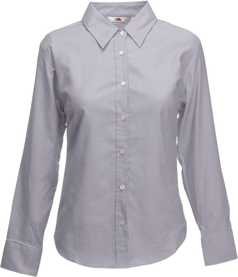 Ženska Srajca s Dolgimi Rokavi F.O.L.  Lady-Fit Oxford Shirt LSL - oblekanadom