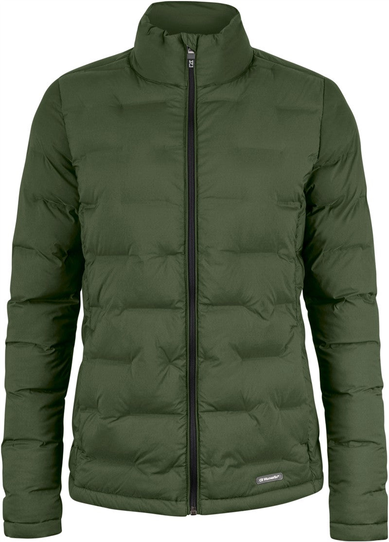 Ženska prešita jakna Cutter & Buck Baker Jacket Women - Bršljanovo zelena