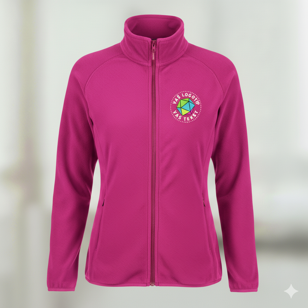 Ženski flis z vašim logotipom – VEZENJE - oblekanadom