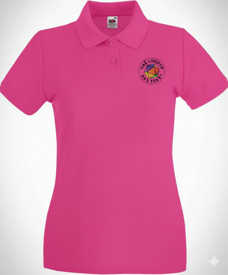 Ženska polo majica z vašim logotipom – VEZENJE - oblekanadom