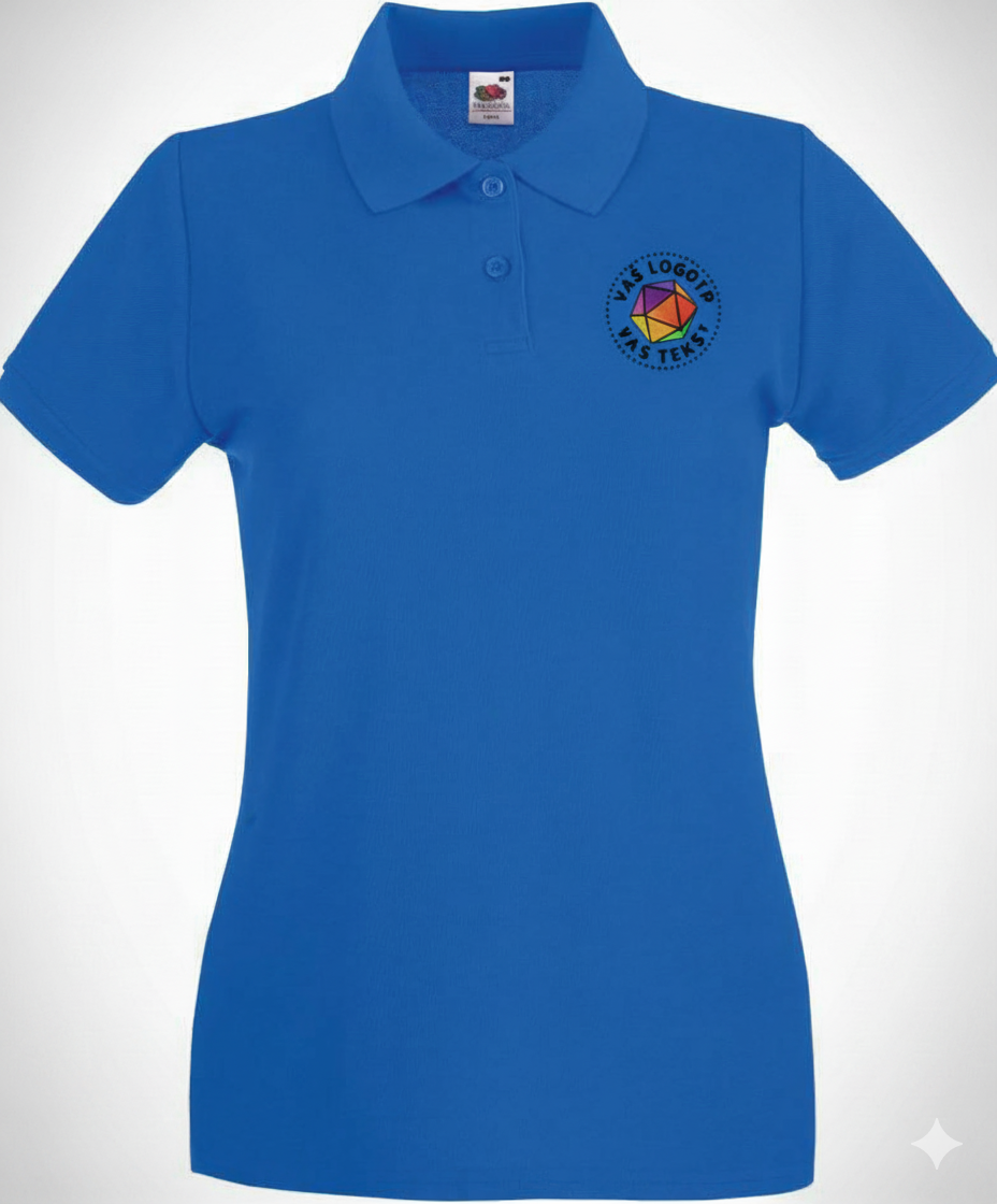 Ženska polo majica z vašim logotipom – VEZENJE - oblekanadom