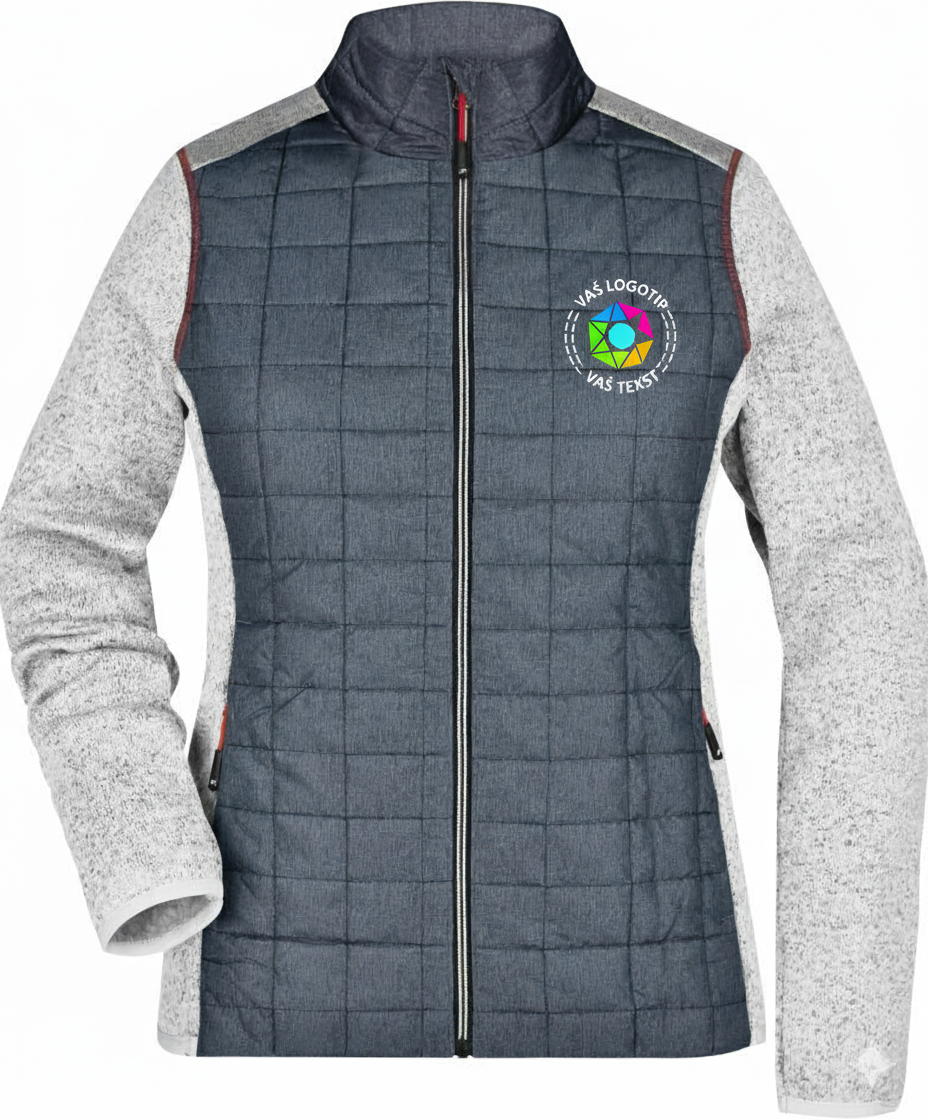 Ženska hibridna jakna z vašim logotipom – VEZENJE - oblekanadom