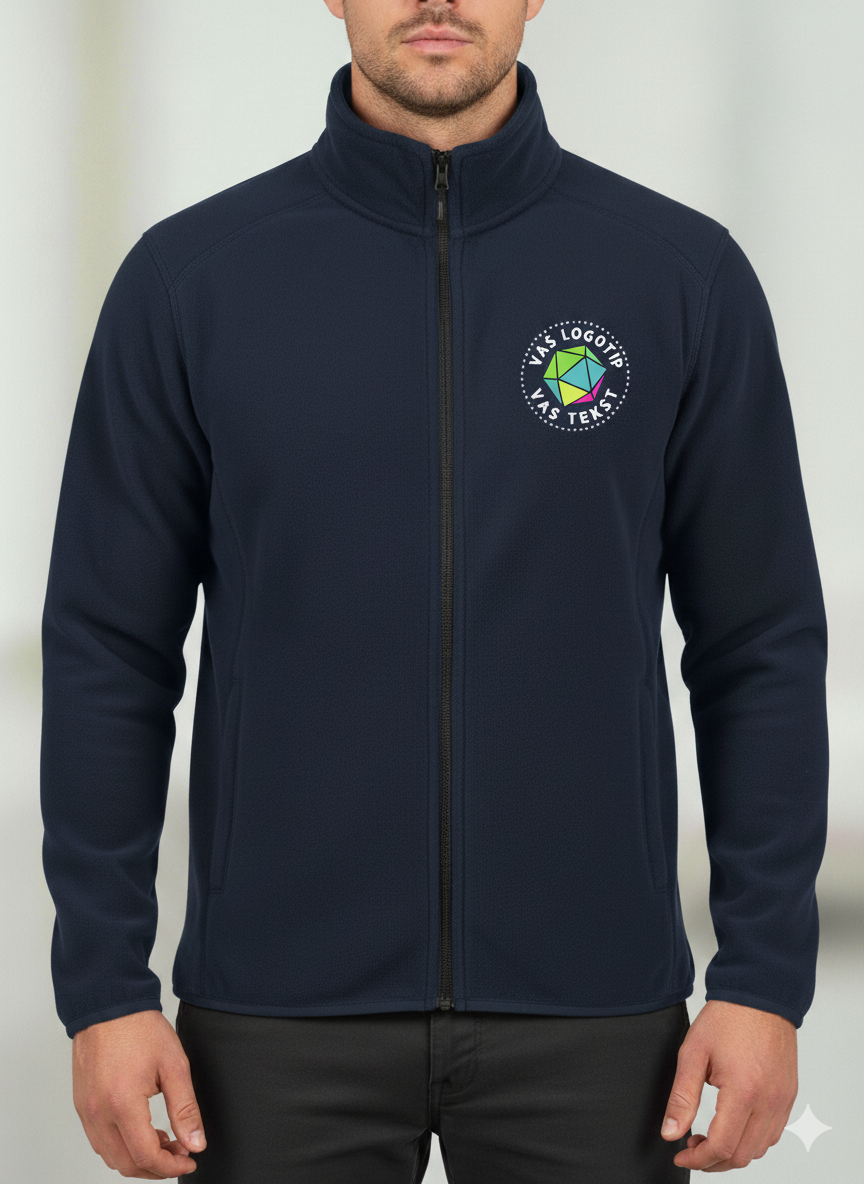 Moški flis z vašim logotipom – VEZENJE - oblekanadom