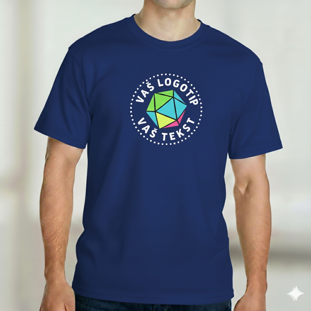Majica z vašim logotipom – VEZENJE - oblekanadom
