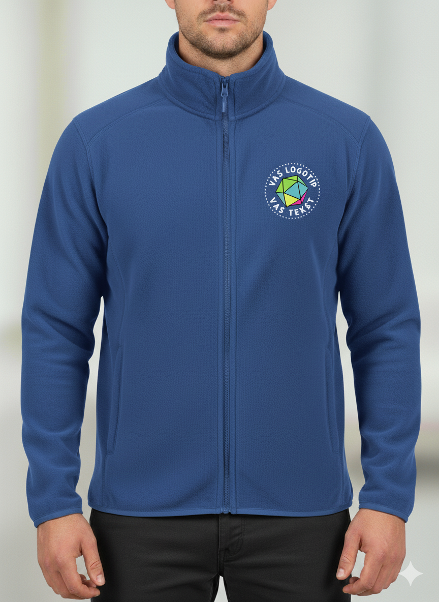 Moški flis z vašim logotipom – VEZENJE - oblekanadom