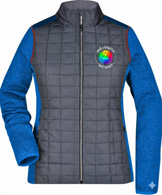 Ženska hibridna jakna z vašim logotipom – VEZENJE - oblekanadom