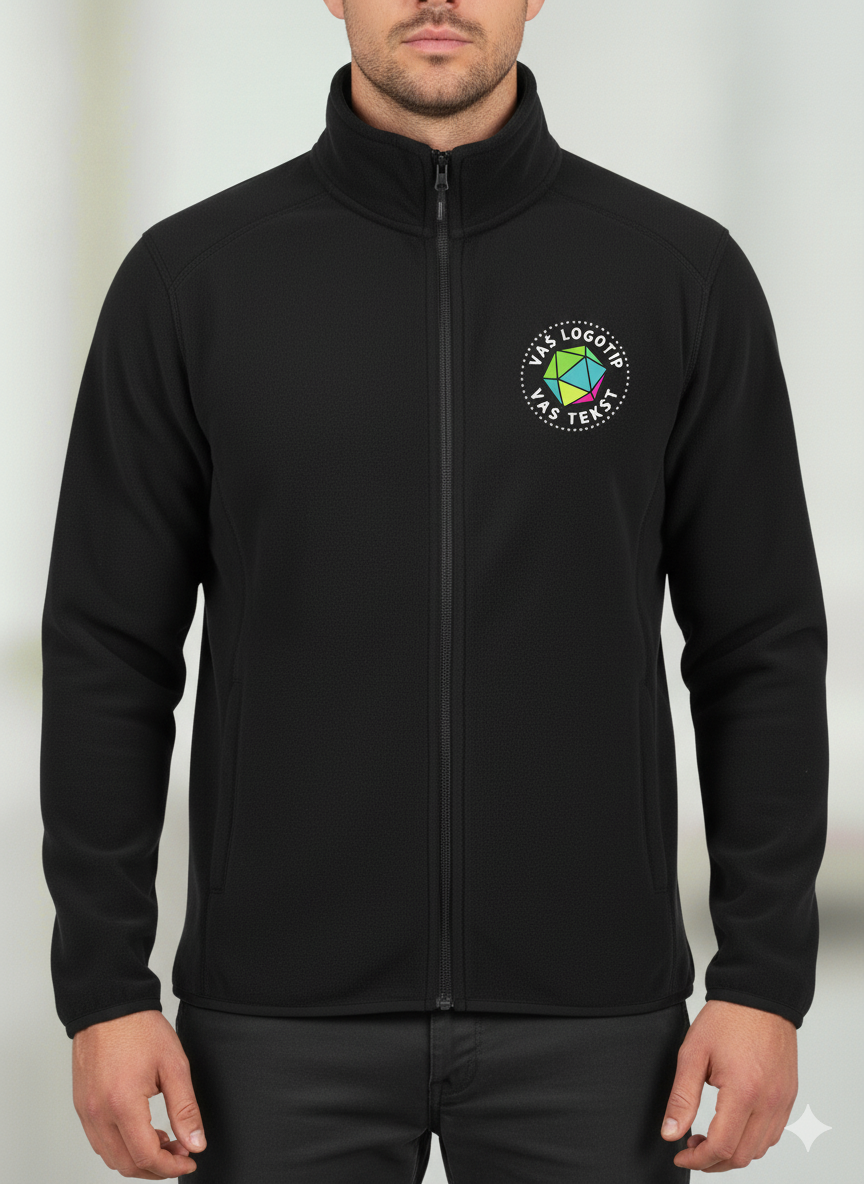 Moški flis z vašim logotipom – VEZENJE - oblekanadom