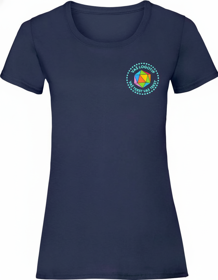 Ženska majica z vašim logotipom – TISK - oblekanadom