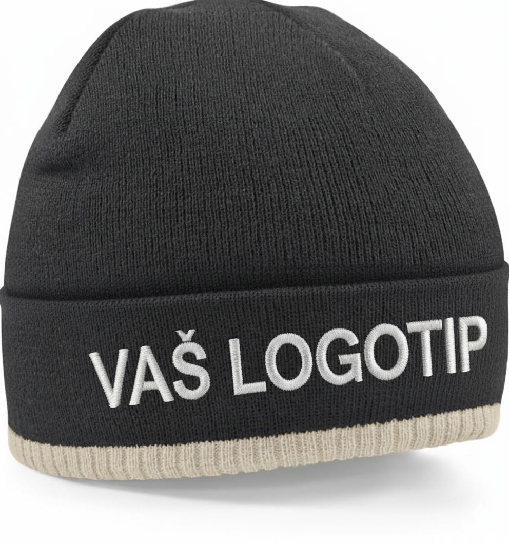 Kapa z vašim logotipom – VEZENJE (Beechfield B‑44C)