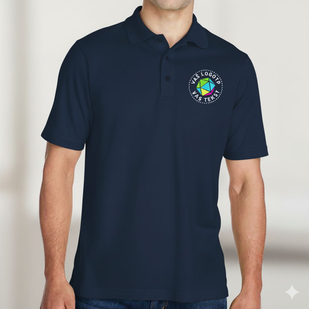 Polo majica z vašim logotipom – VEZENJE - oblekanadom