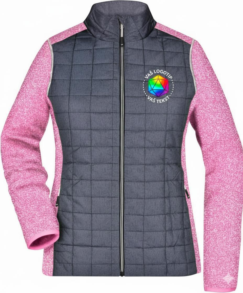 Ženska hibridna jakna z vašim logotipom – VEZENJE - oblekanadom