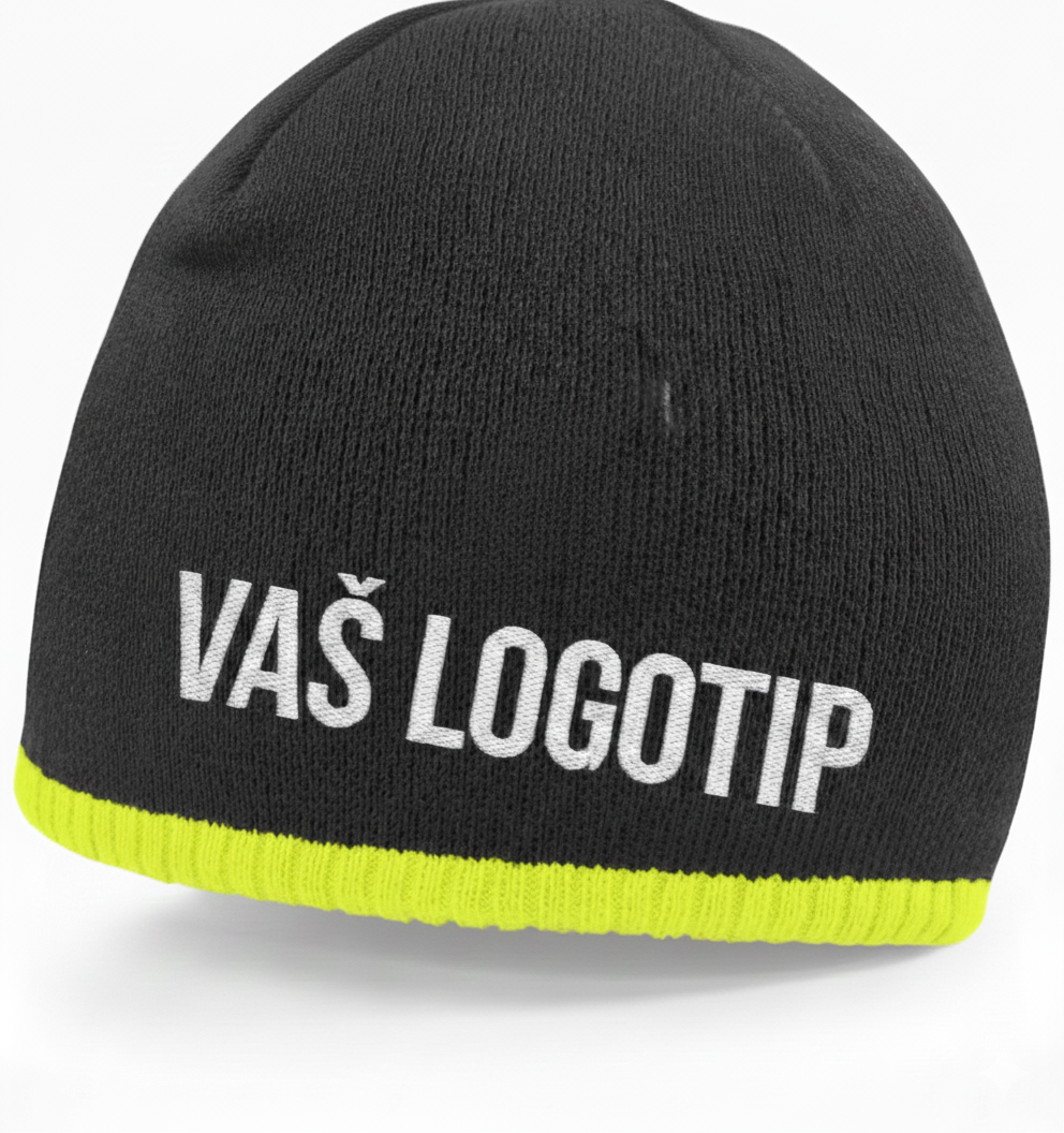Kapa z vašim logotipom – VEZENJE (Beechfield B‑44C)